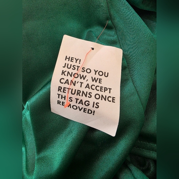 Asos Emerald Green Spaghetti Strap Satiny Corset Evening Dress, Women Size 6 - Picture 8 of 9